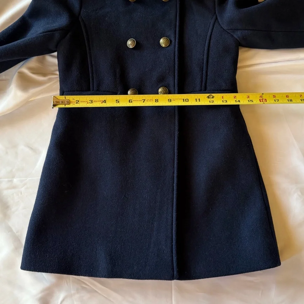 GAP Girls Navy Double-Breasted Wool Peacoat